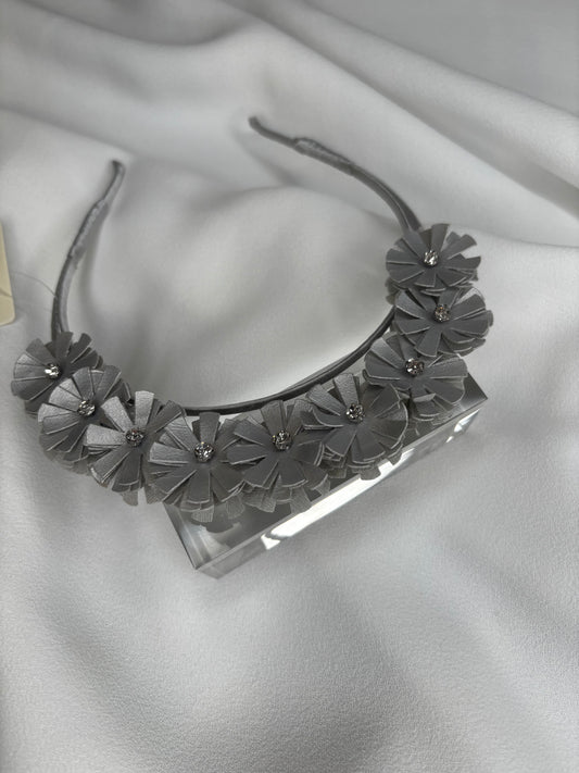 Fabulous Crown Headband/Headpiece In Silver