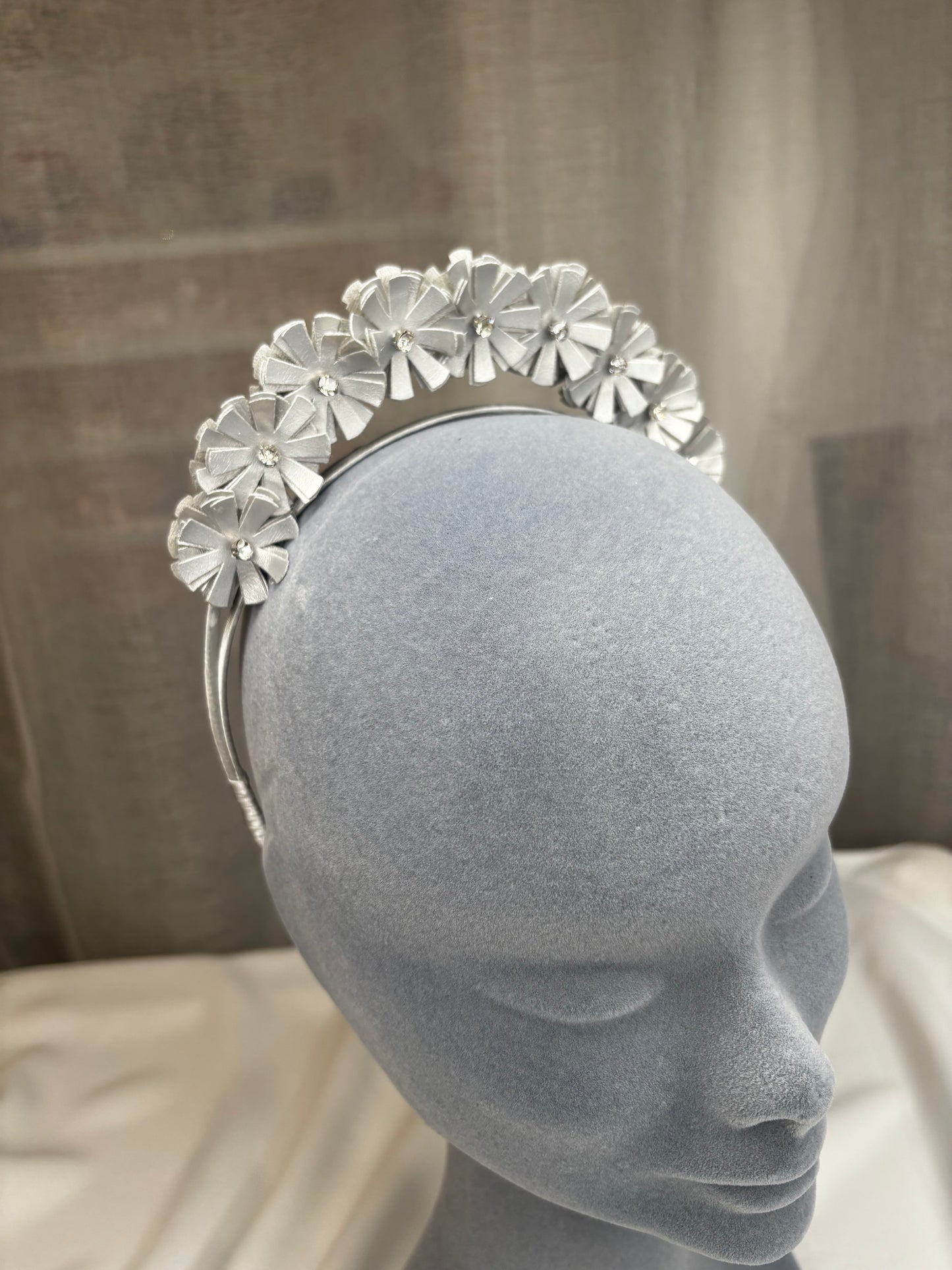 Fabulous Crown Headband/Headpiece In Silver