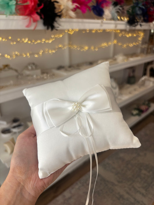 Ring Cushion with Bow Detail
