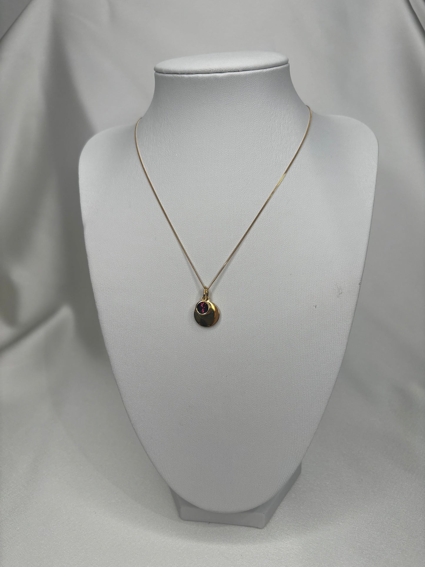 GKO Crystal Birthstone Charm (January) including Chain