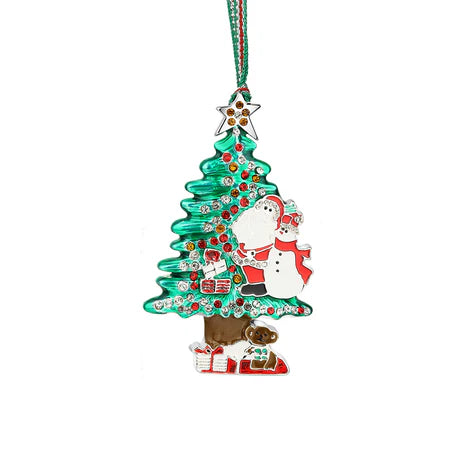 Newbridge Silverware Santa & Snowman Xmas Tree Decoration