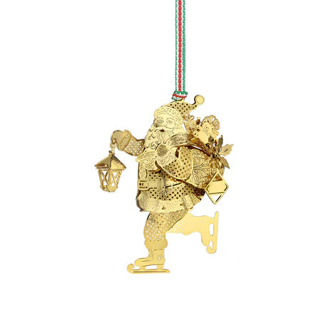 Newbridge Silverware Skating Santa Xmas Tree Decoration