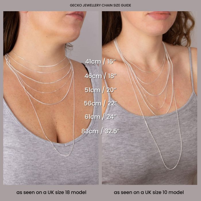 GKO Sterling Silver Curb Chain with extender