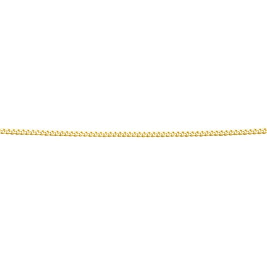 GKO Gold Diamond Cut Curb Chain with Extender