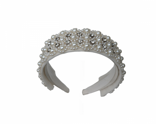 Pearl and Crystal hairband