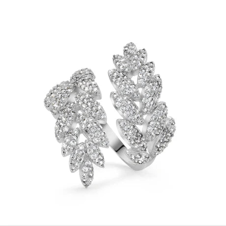 Newbridge Silverware Silver Plated Leaf Ring