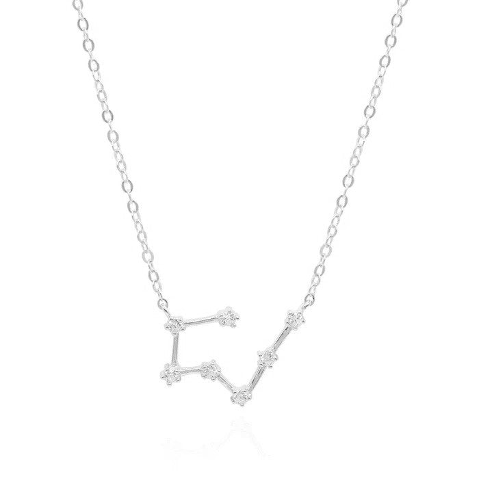 GT Taurus Zodiac Constellation Silver Necklace
