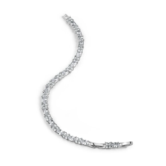 Newbridge Silverware Silver Plated Cubic Zirconia Bracelet