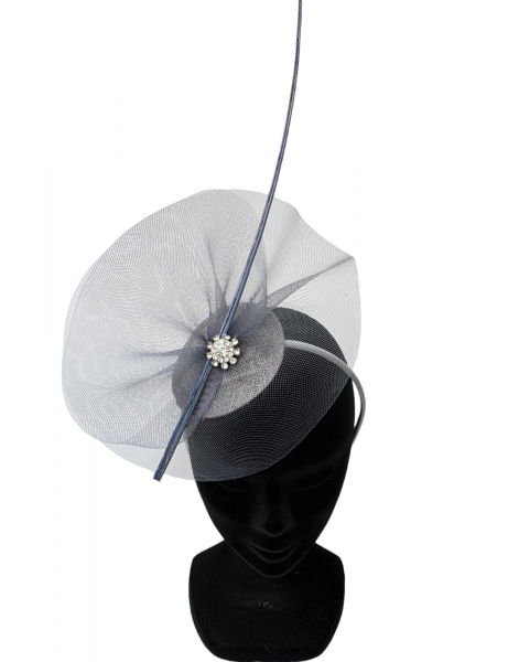 Carina Fascinator/Headpiece In Grey