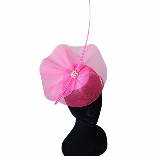 Carina Fascinator/Headpiece In Magenta