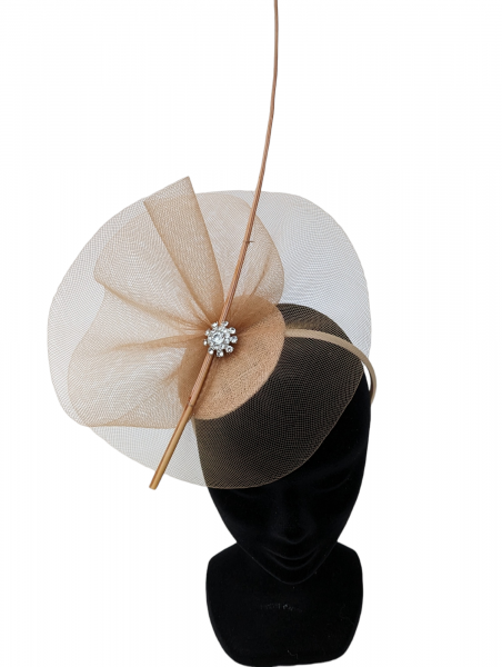 Carina Fascinator/Headpiece In Nude