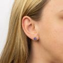 GKO Gold & Crystal Birthstone Earrings Sapphire (September)