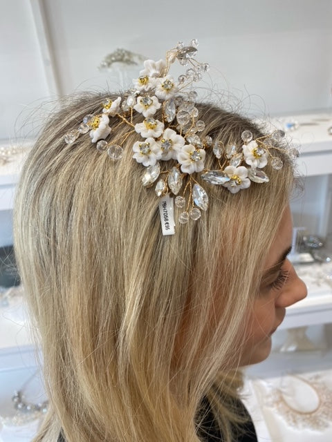 Perfect Bridal Three Piece Gold Flower Pin Set
