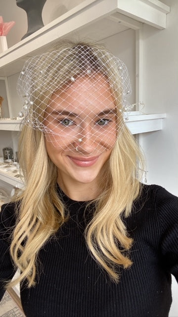 Perfect Bridal-Ivory Pearl Birdcage