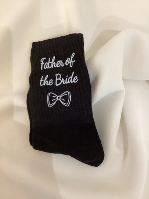 Gents "Father Of The Bride" Black Socks