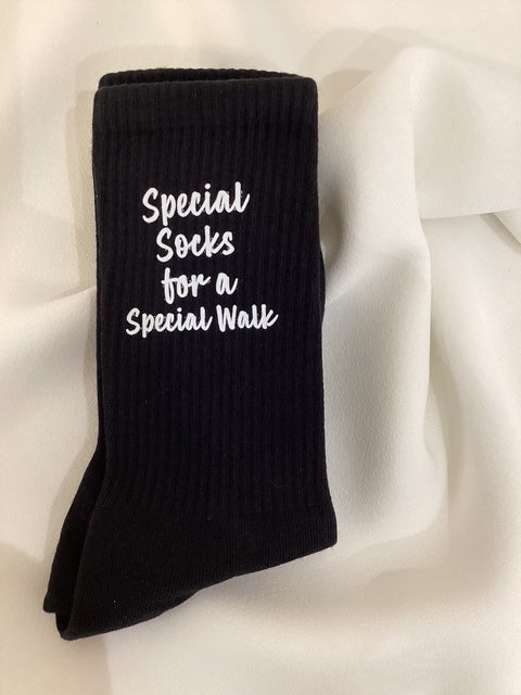 Gents "Special Socks For A Special Walk" Black Socks