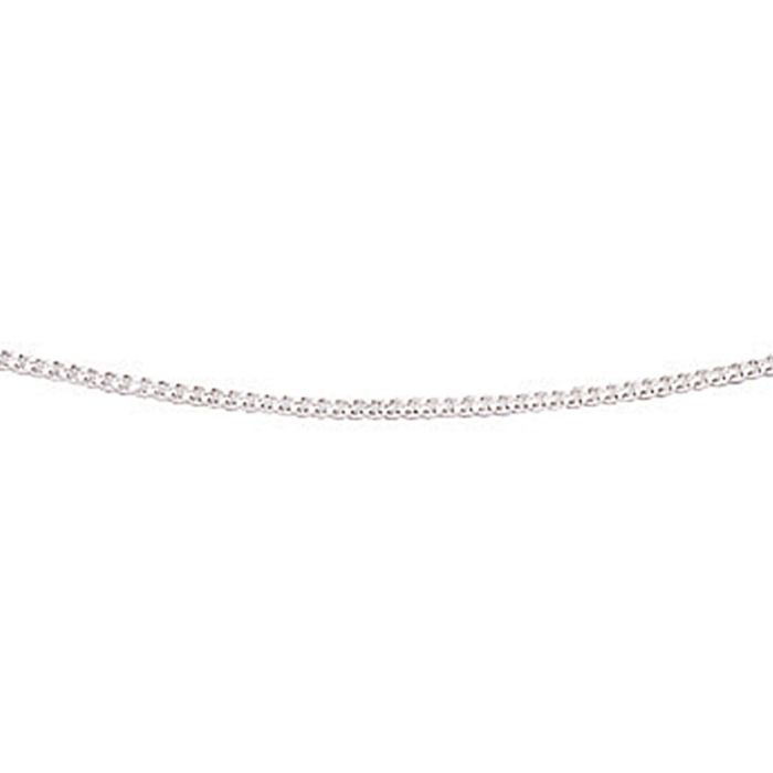 GKO Sterling Silver Curb Chain with extender