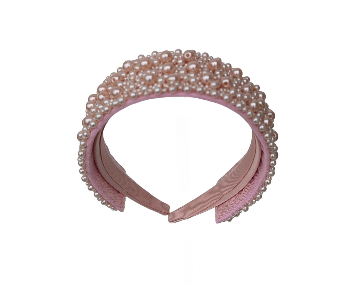 Pearl hairband in Pink