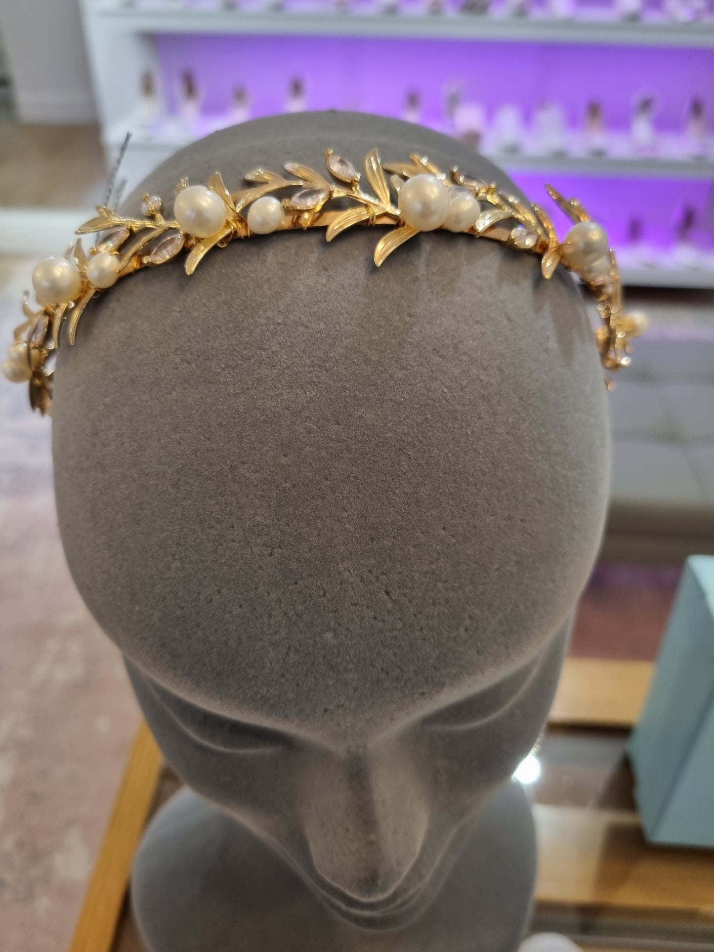 Azure Gold Branch Hairband