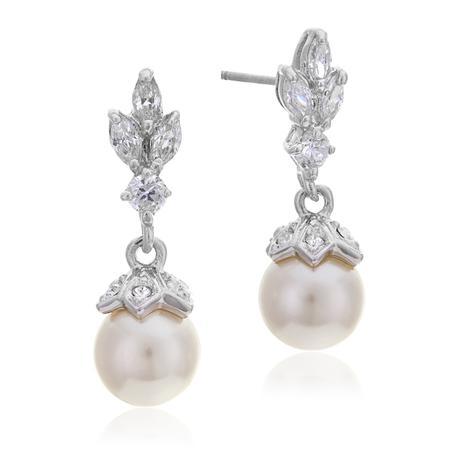Azure Coral Bridal Earrings - everly-acbf