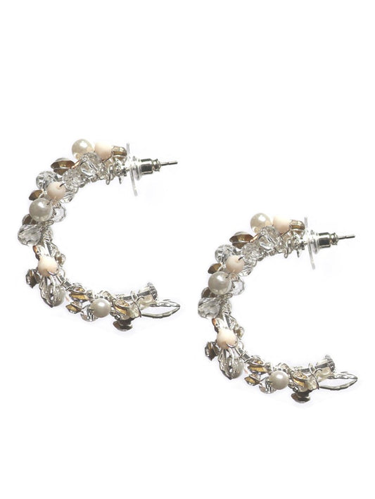 NC-1340 Silver/Gold Earrings - everly-acbf