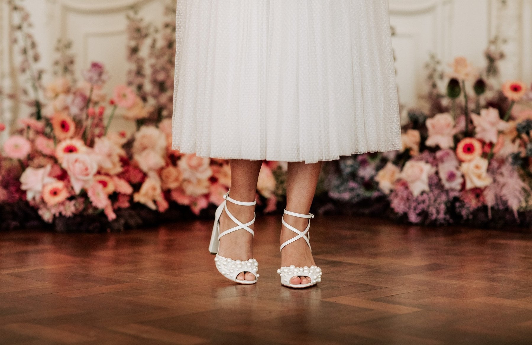 Charlotte Mills Henrietta Bridal and Occasionwear Shoes Pearl - everly-acbf