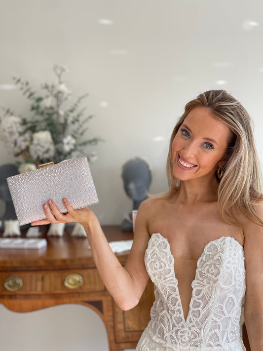 The Perfect Bridal Company Sorrel Taupe Clutch Bag