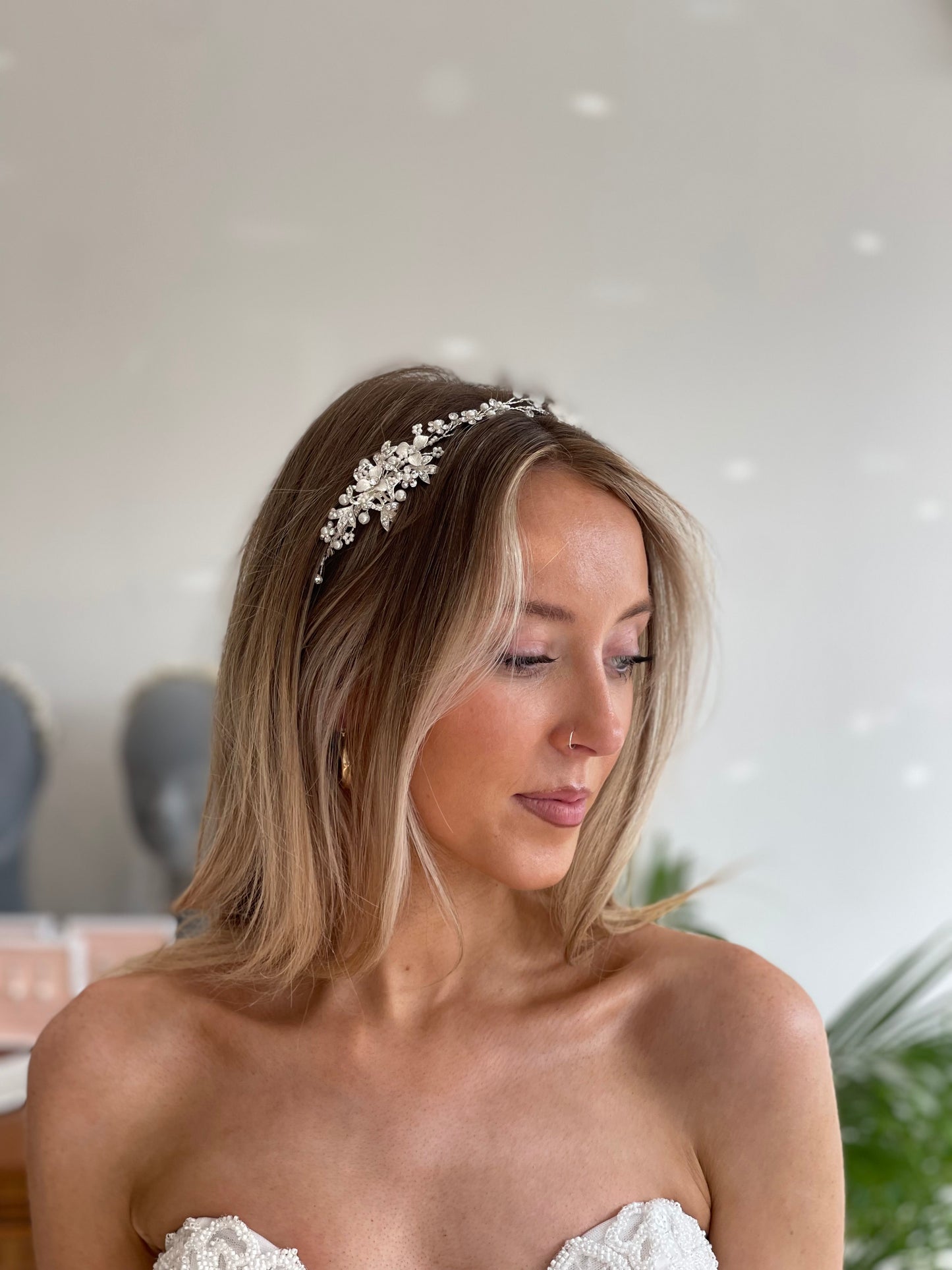 Poirier BB-631  Hair Vine Silver