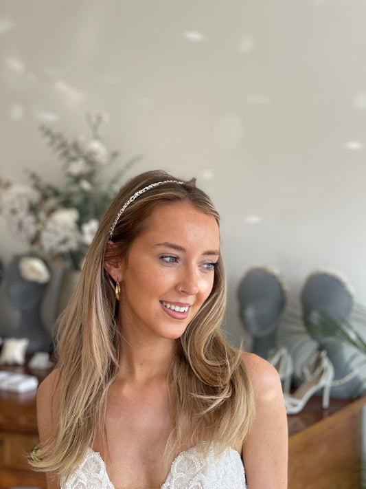 Poirier BB-722 Silver Rhinestone Tiara
