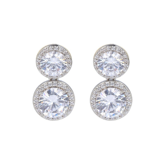 Azure Iris 2 Bridal Earrings - everly-acbf