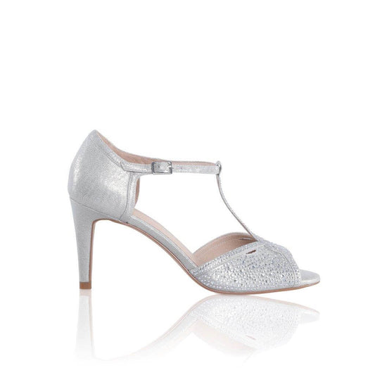 Perfect Bridal Luna Shimmer Bridal and Occasionwear Shoes Silver - everly-acbf
