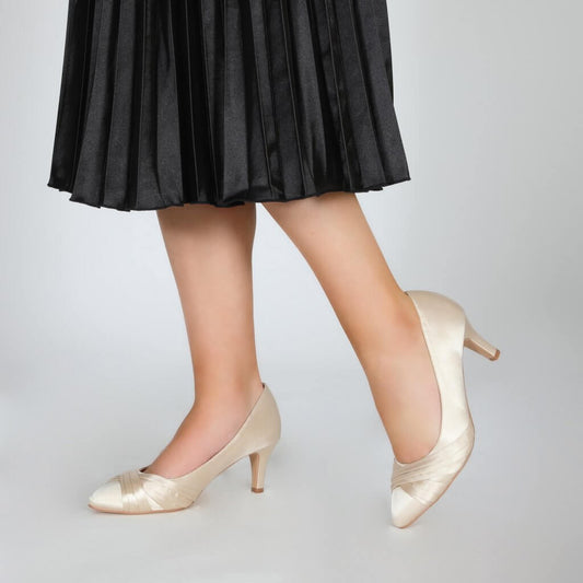 Perfect Bridal Company Sally Champagne Shoes