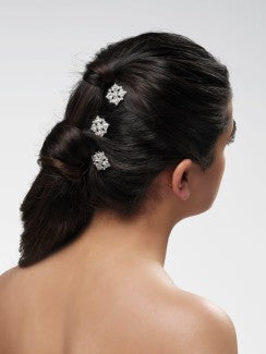 Poirier BB 277 Hair Combs Silver