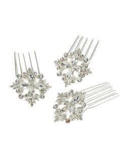 Poirier BB 277 Hair Combs Silver