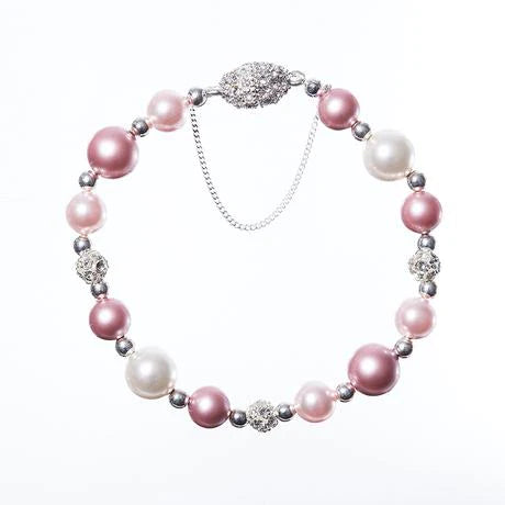 Alison Bracelet Pink with Magnetic Clasp - everly-acbf